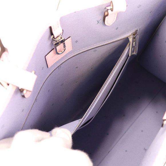 Louis Vuitton Tote Bag On The Go Monogram Leather Pastel GM LV 2way Shoulder Bag - Picture 8 of 9